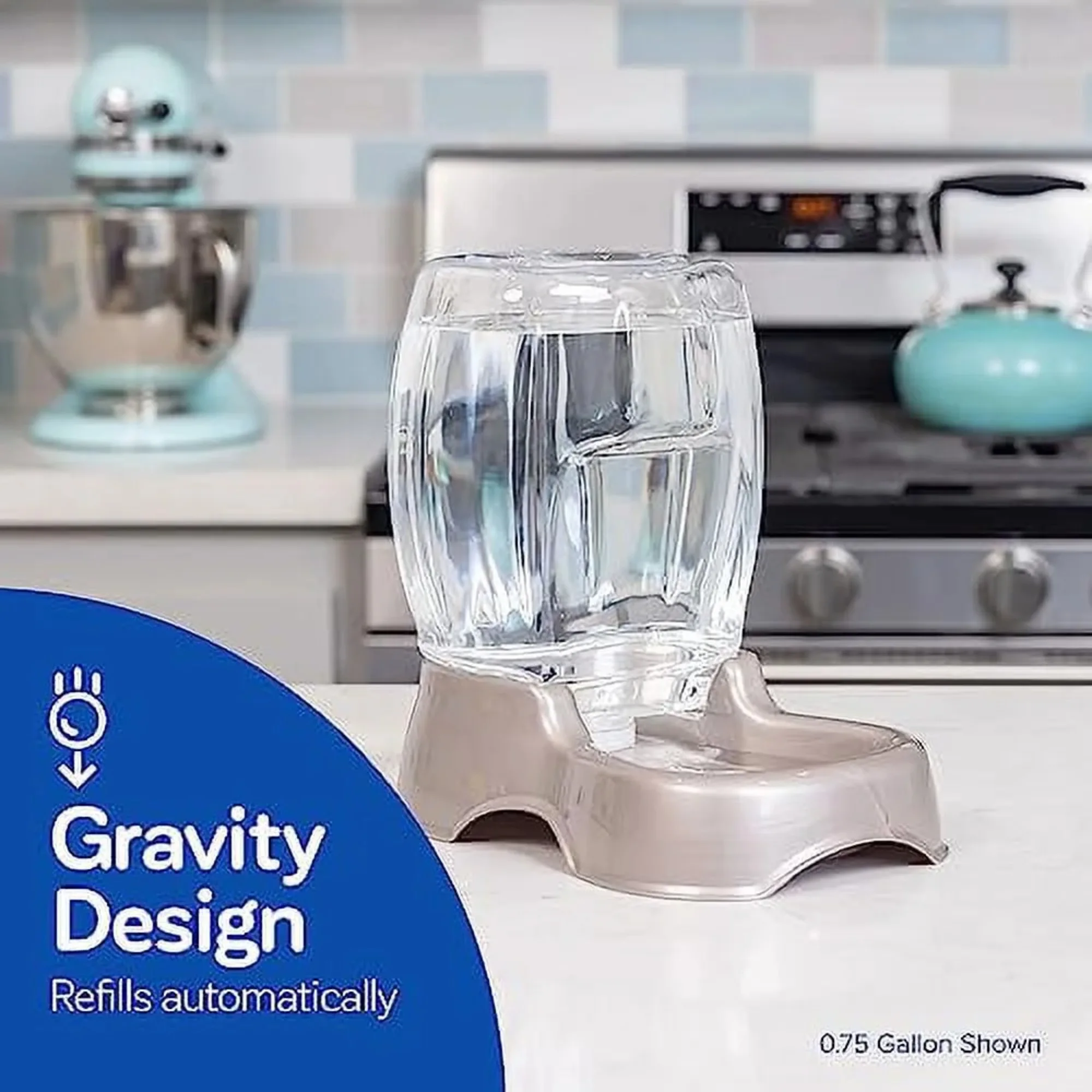 Пластиковая станция для диспенсера для воды, 3-галонная, жемчужный загар