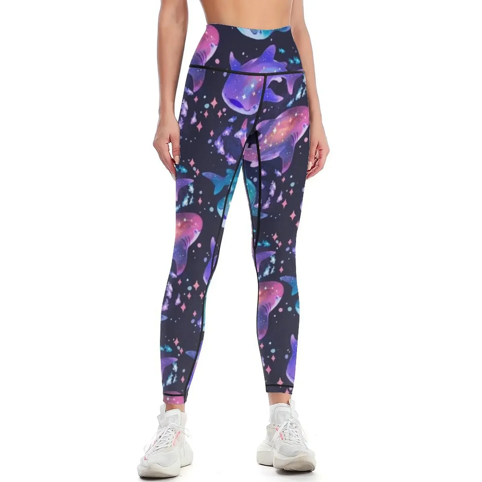 

Cosmic Whale Shark Leggings fitness set gym Women sportwear Fitness woman Jogger pants Womens Leggings