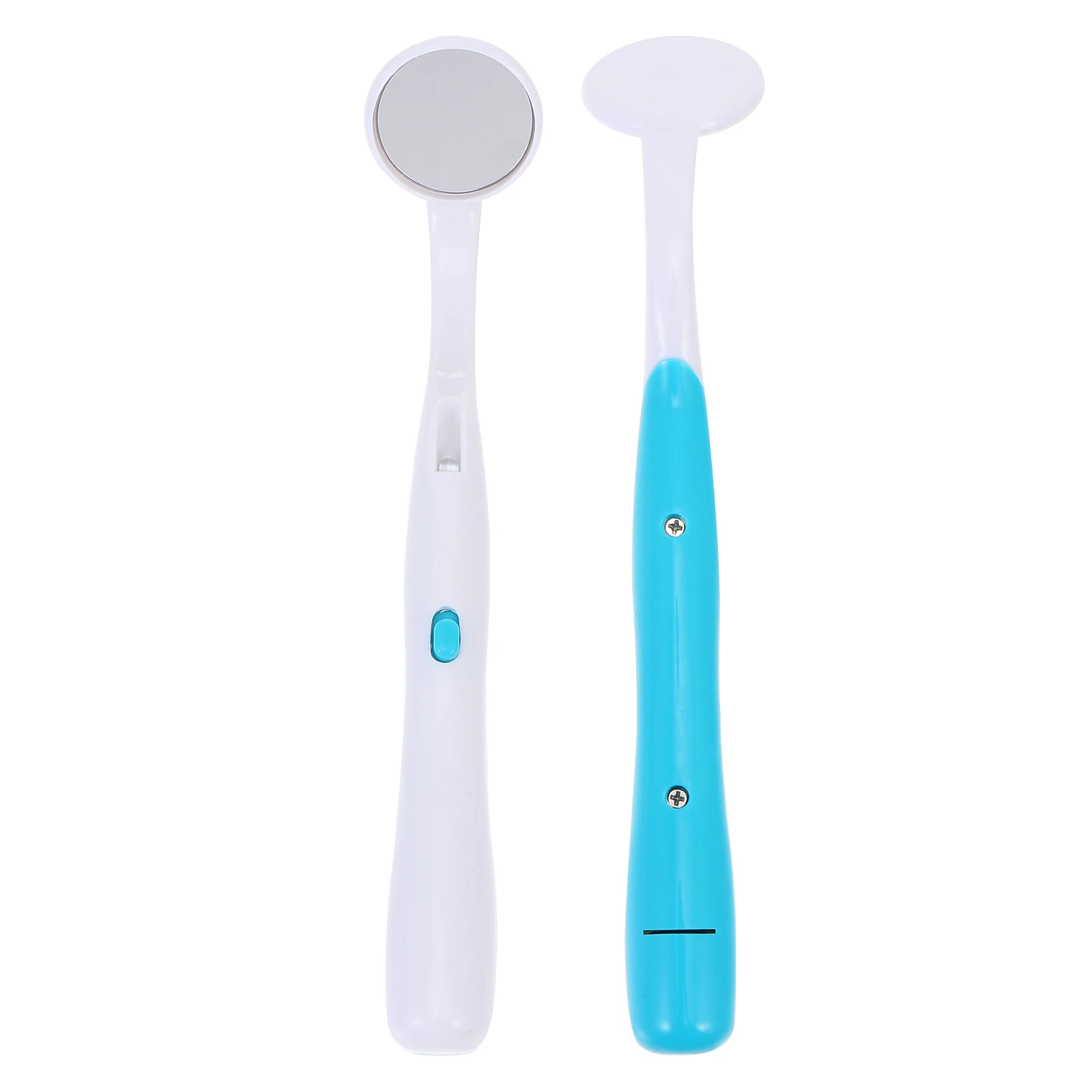 

2 Pcs Light Light for Teeth Cleaning Dental Anti Fog Anti Fog Lighted Mouth Mirror Led Mouth Mirror LED