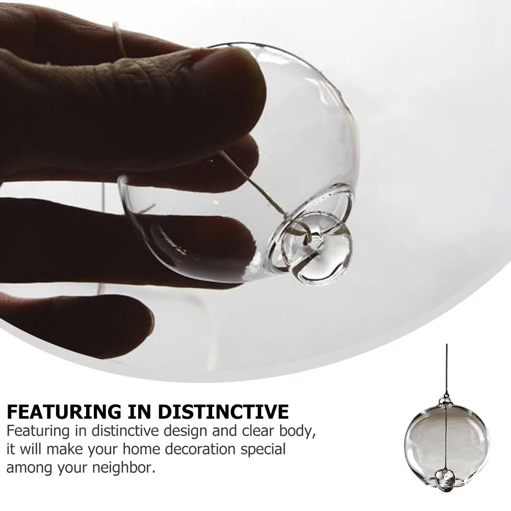 

Wind Chimes Pendant Transparent Small Glass Wind Chime For Home Garden Japanese Style Bell Balcony Hanging Decor Patio Indoor