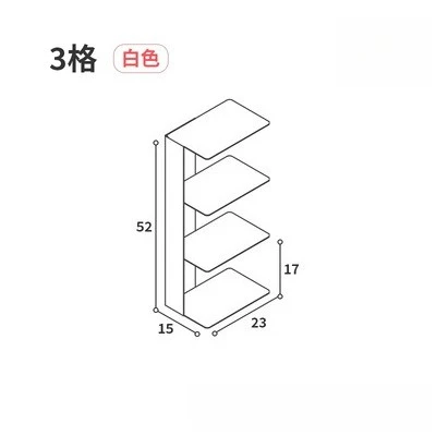 Nordic Corner Invisible Bookshelf Wall Wrought Iron Storage Corner Wall Magazine Shelf Bookcase Display Shelf