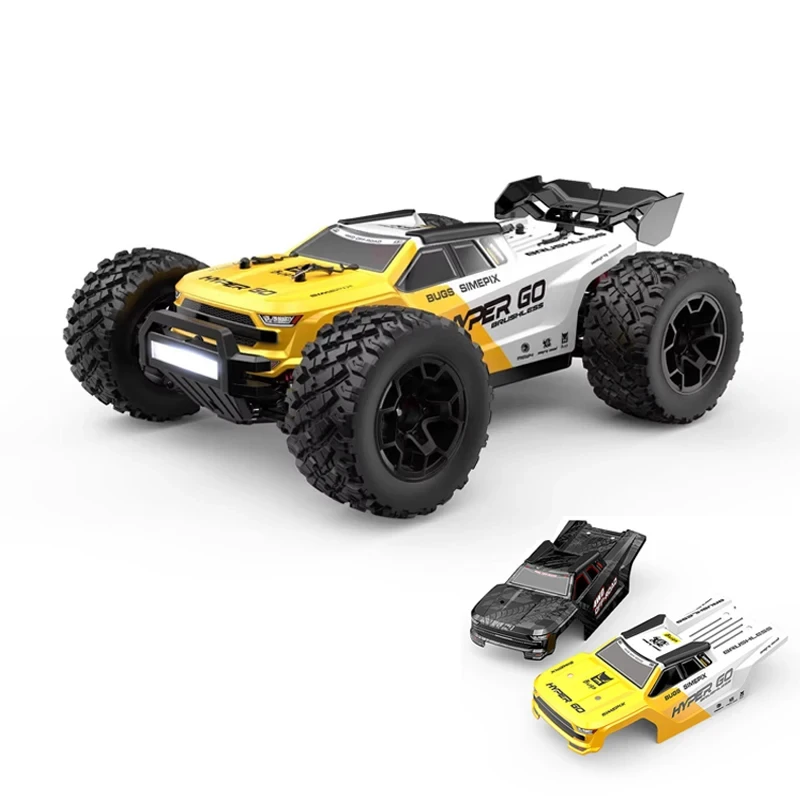 HYPER GO MJX 14207 14208 1/14 RC auto 41-53 km/u borstelloze 2.4G afstandsbediening 4WD off-road hoge snelheid RC auto vrachtwagen hobby speelgoed - afbeelding 2