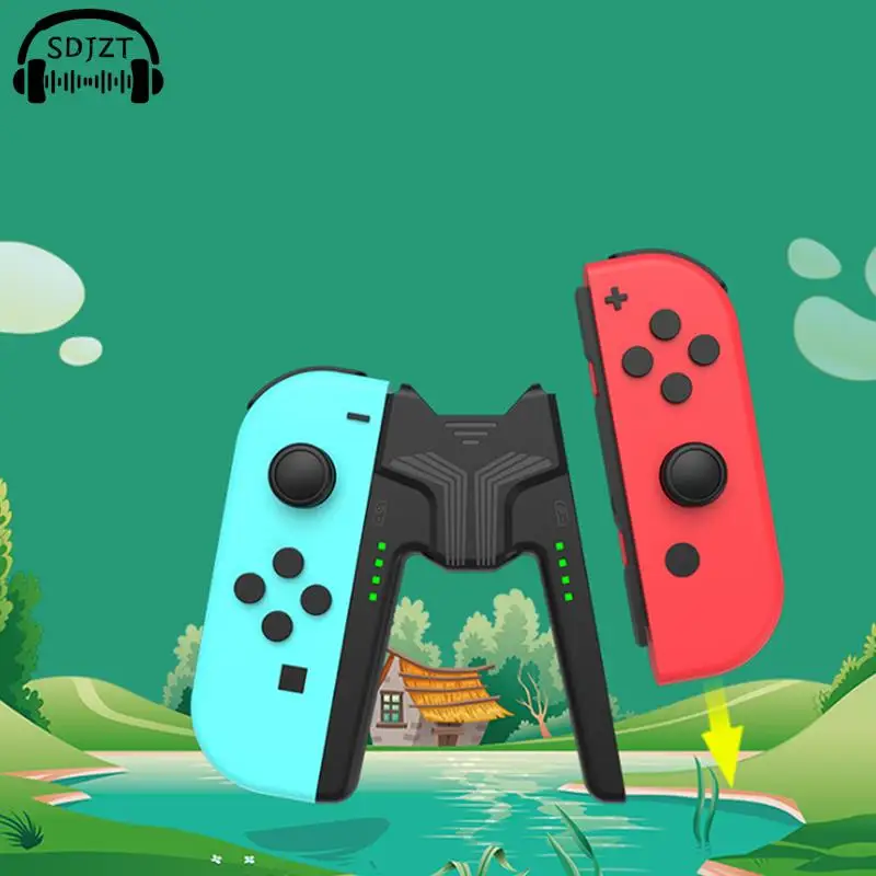 1 قطعة محطة شحن الألعاب قبضة مقبض تحكم ل نينتندو التبديل الفرح كون حامل (الفرح كون غير المدرجة)
