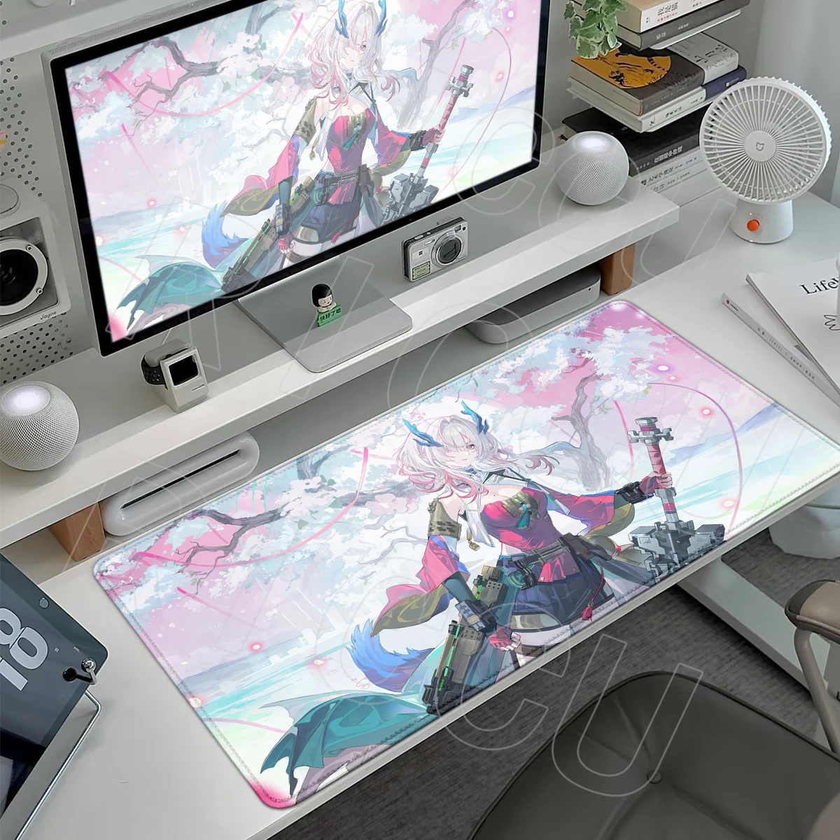 Large Mi Fu Anime Mousepads Arknights Endfield Antiskid Mausepad Precise And Smooth Washable Keyboard