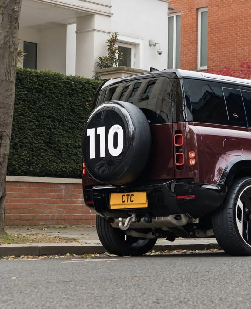 KHAN Style Spare Tire Wheel Cover For Land Rover Defender L663 90 110 2020 2021 2022 2023 2024 2025