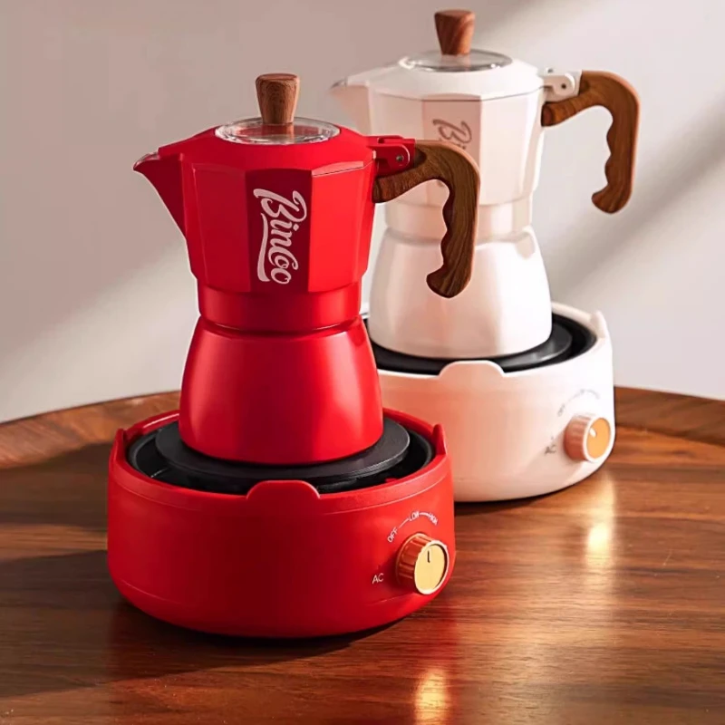Stylish Double Valve Moka Pot, Espresso Maker for Home, Portable Stovetop Coffee Machine with Gift Box, Perfect for Campin Gifts