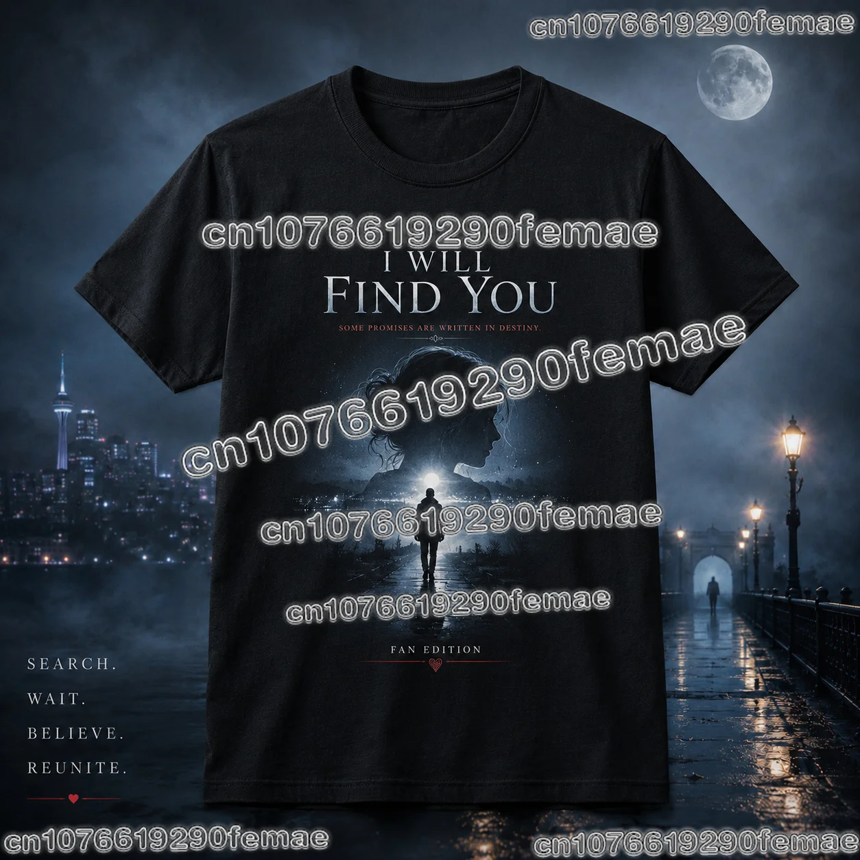 Hot Sale I Will Find You TV Series Fan Gift T Shirt Kids Adults Cotton Printed Graphic Casual Comfortable Streetwear Top
