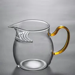 Verdikte Glas Eerlijke Cup Thee Zee Hoge Boor Silicium Hittebestendig Kung Fu Thee Set Met Handvat Filter Eerlijke Cup thee Separator Bar