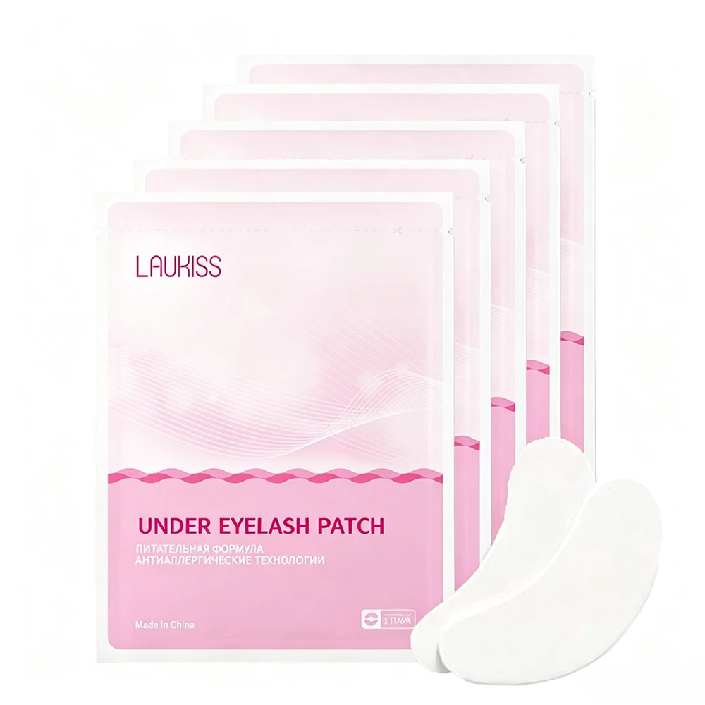 50/200/500 Eyelash Patches For Building Grafted Eyelash Pads LAUKISS Packing Under Eyes Paper Stickers For Eyelash Extension