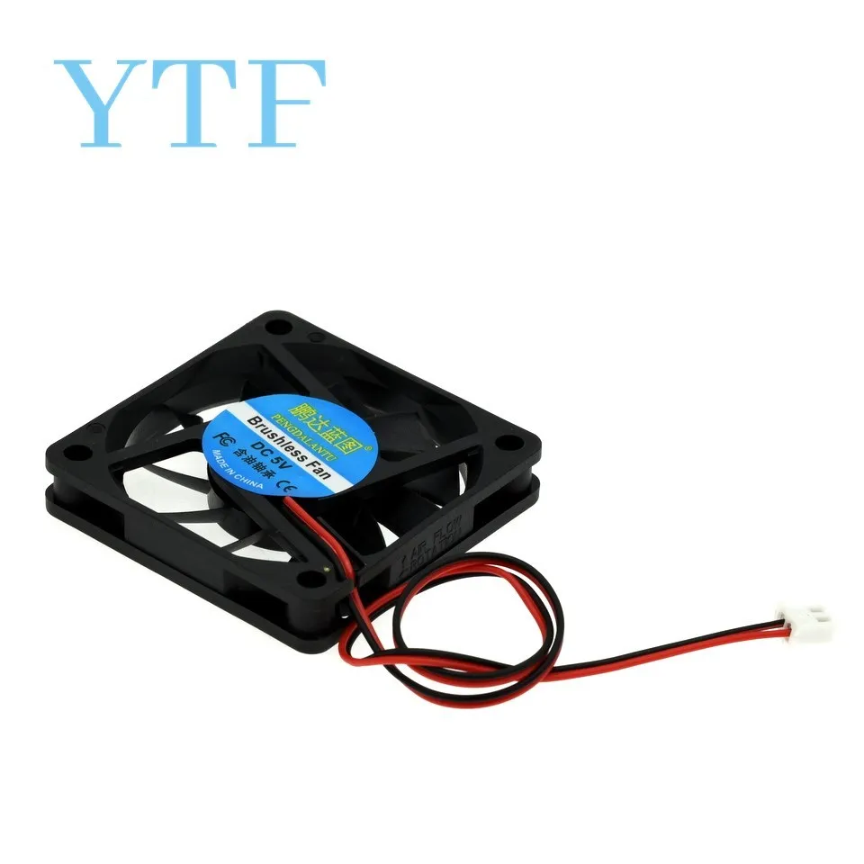 60*10mm 6010 With 6CM XH2.54-2 Graphics Card Fan Cooling Fan 5V 12V 24V 0.1A With 2pin For 3D Printer Raspberry  PI Fan