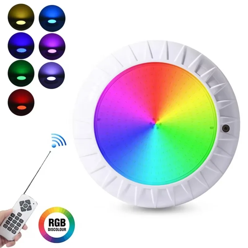 

Underwater Ip68 Rgb Light Pool Spa Light 12V Ac Resin White 18 Watt Led Rgb Swimming Wireless Remote Control Switch Pool Lights
