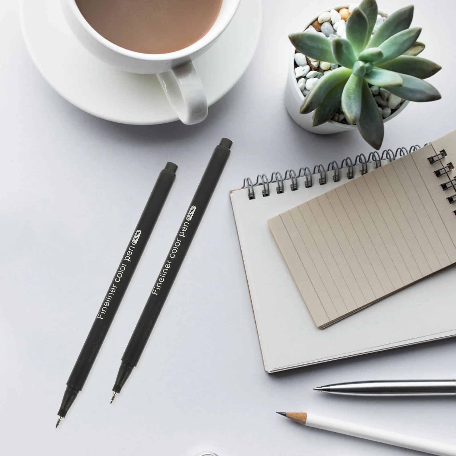 24 Pcs Hook Line Needle Pen Color Pens Maker Paint Stationery Supplies Multi-function Student Plastic