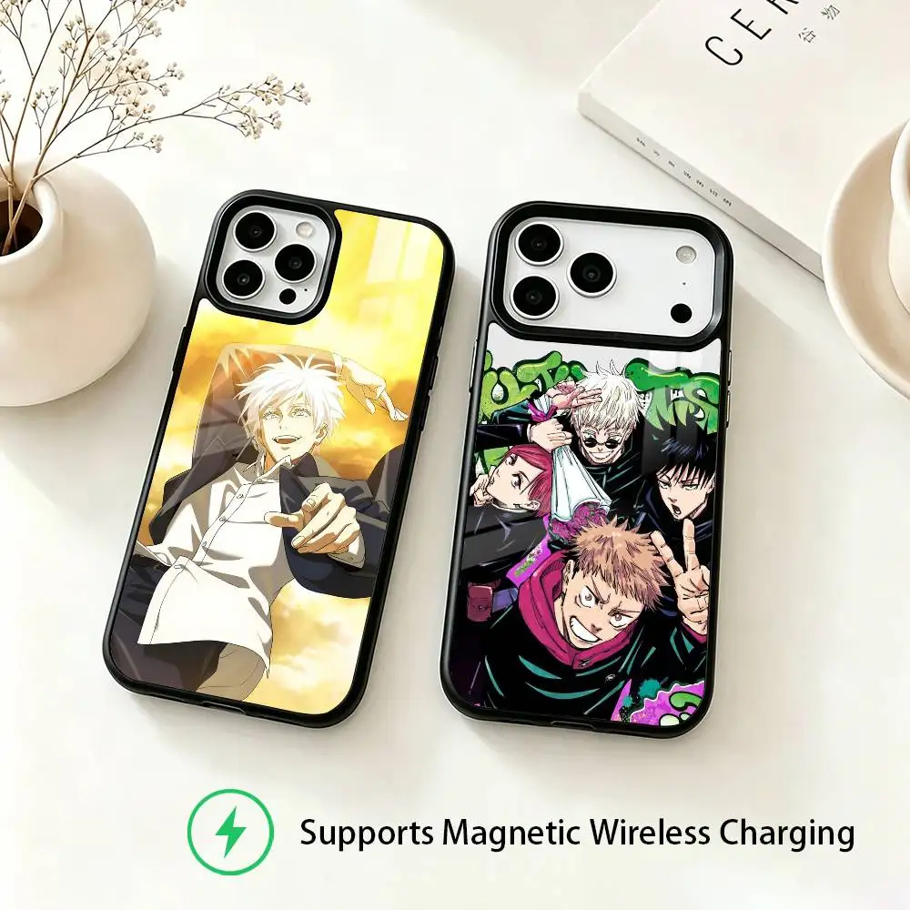Jujutsu Kaisen Gojo Satoru Phone Case For iPhone18,17,16,15,14,13,12,11 Plus,Pro Supports Magnetic Wireless Charging