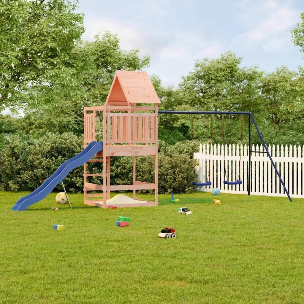 Solid Wood Douglas Outdoor Playset for Kids - Durable & Fun Backyard Playground Equipment