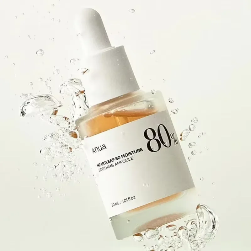 أنوا كوريا للعناية بالبشرة Heartleaf 80 Ampoule - مستخلص 80% للبشرة الحمراء والحساسة، تم اختباره سريريًا