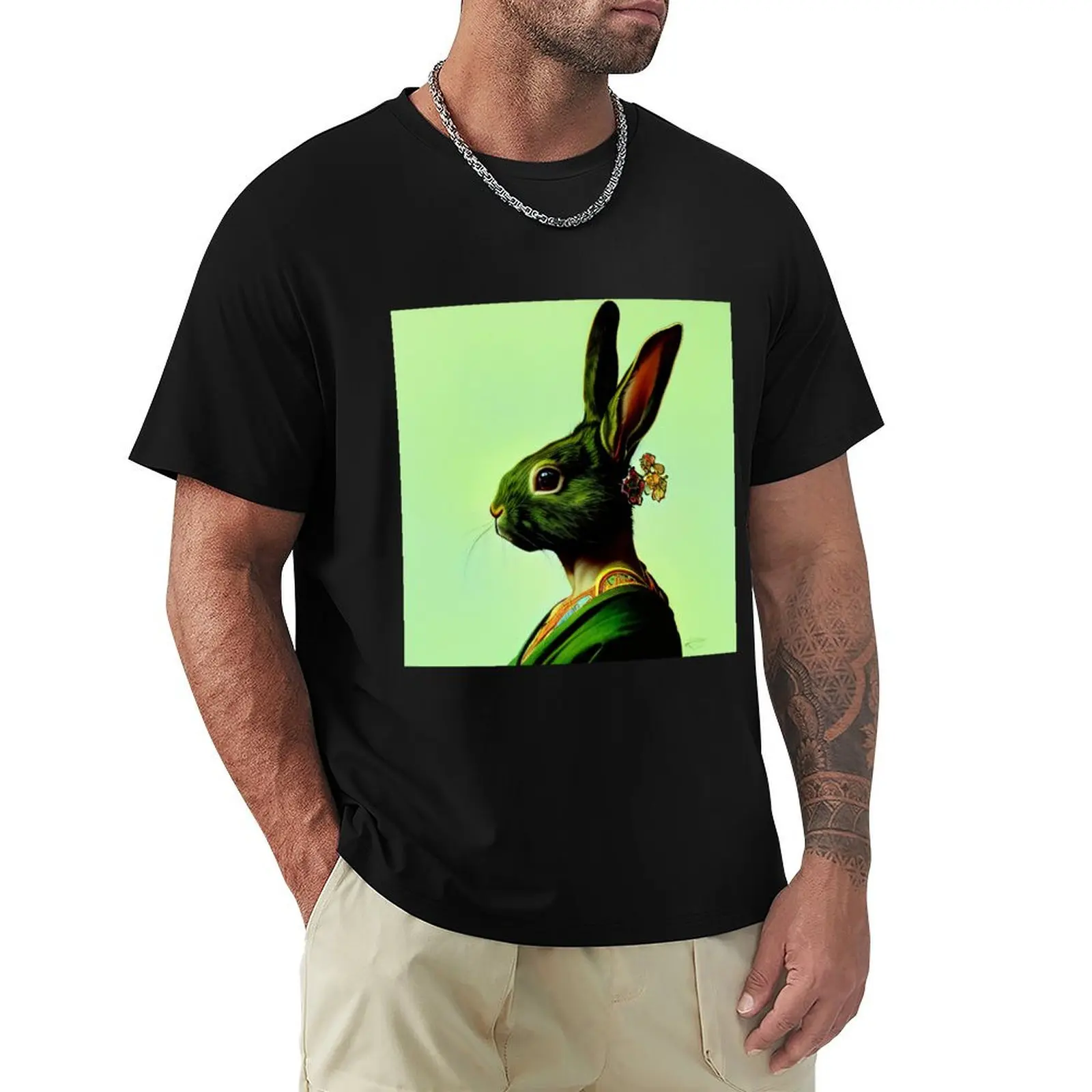 Bunny Priestess T-Shirt Quick Dry Sports Short Sleeve Tee
