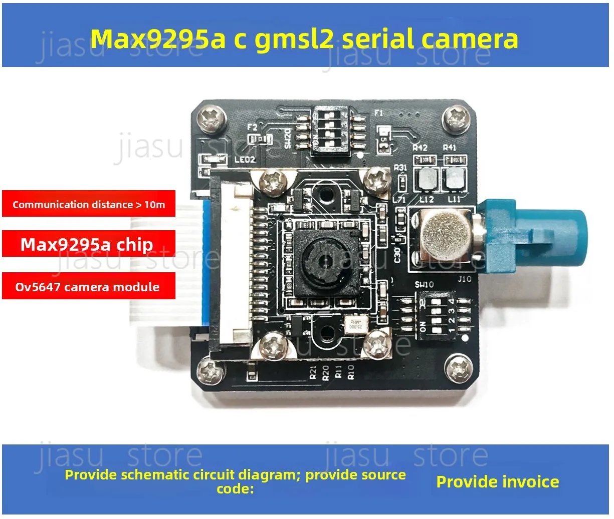 MAX9295 Development Board GMSL Serial Camera OV5647 for Car Camera Raspberry Pi Jetson