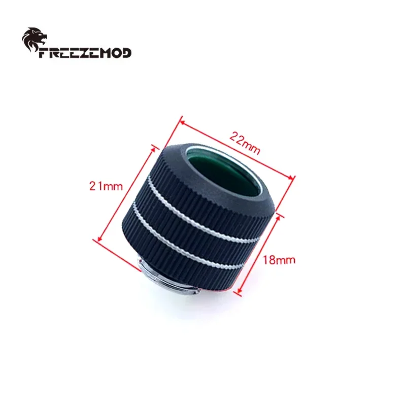 Freezemod 20KG Pulling Force Anti-Off OD14mm Hard Tube Fitting For PETG Acrylic Metal Pipe, Hand-Tighten,