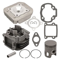 50cc Cast Iron Cylinder Kit for MBK Booster Cylinder Head Piston Bi-Segments Original Type Bw's Spirit Stunt Slider Rocket