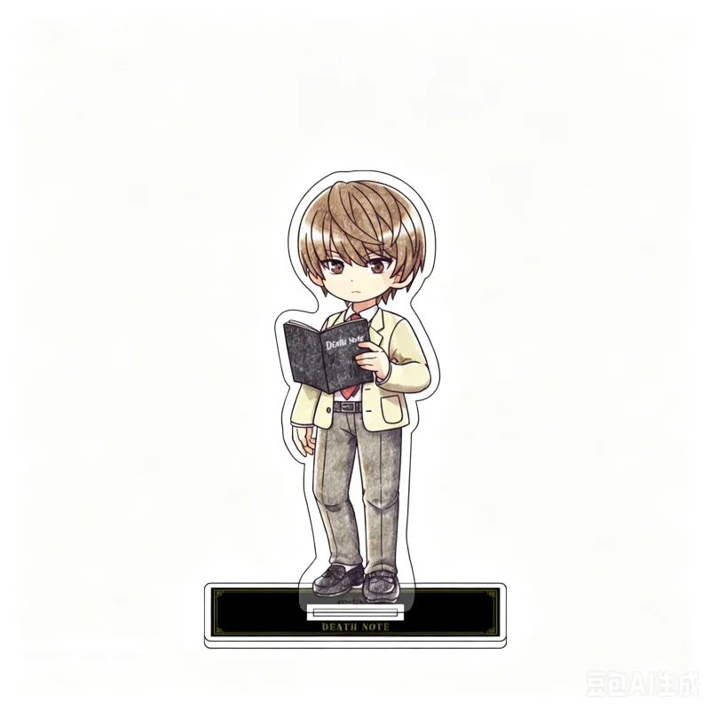Death Note ANIME 10CM Light Yagami L Lawliet L Misa Amane An Adorable Acrylic Figure Stand Toy Birthday Gift Ornament Keychain
