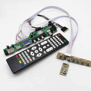 DVB-T2/DVB-T/DVB-C Kit scheda controller driver TV digitale LCD per LCD da 15.6