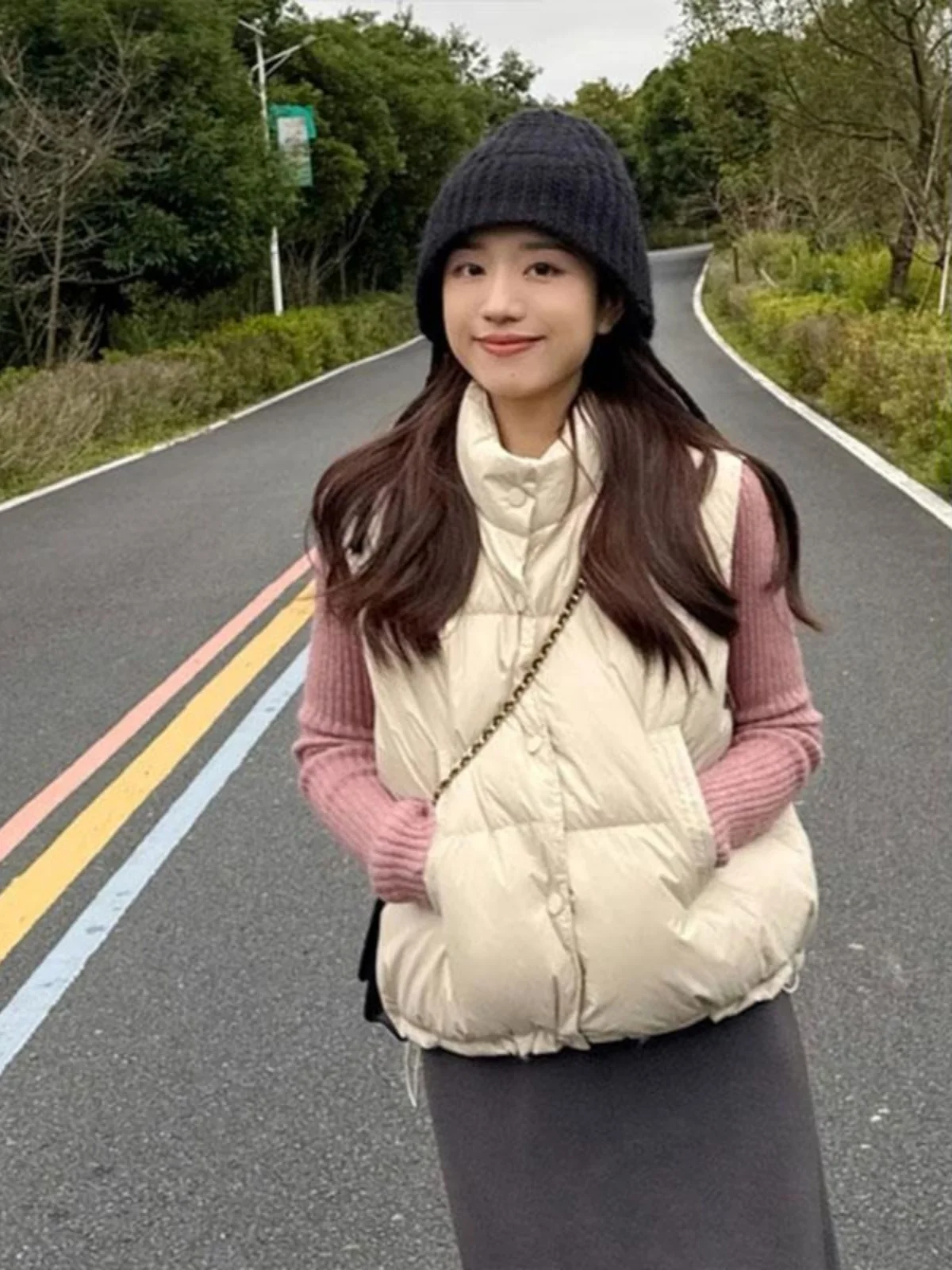 

Жилеты Жилеты Толстые женские хлопковые белые школьные весенние лоскутные укороченные минималистичные консервативные молодежные дышащие мягкие модели