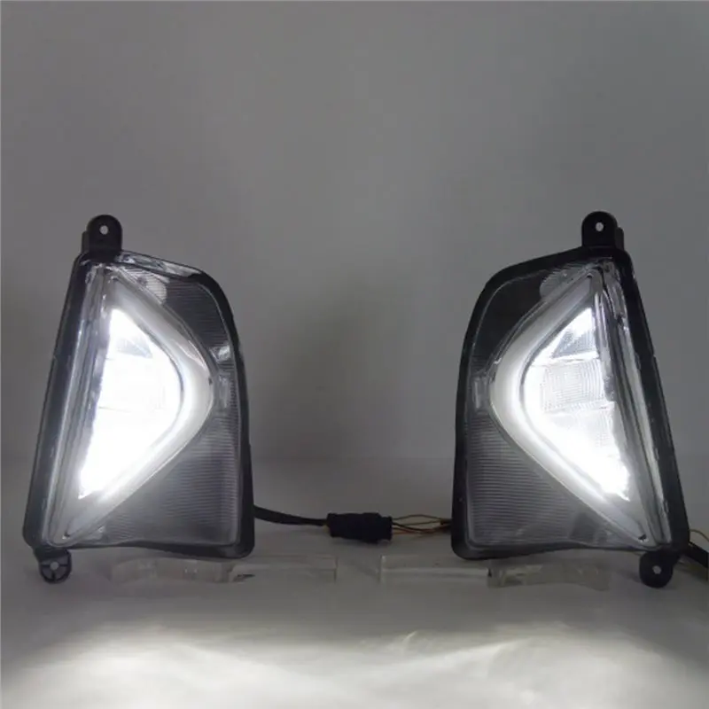 M50K-LED DRL Daytime Running Light For Toyota Prius 2016-2018 Front Fog Light Turn Signal Accessories