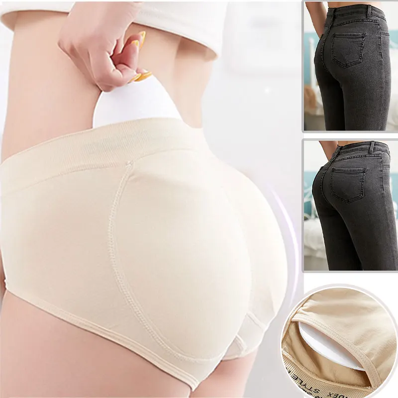 Butt Lifter Shaper Panties Padding Briefs Buttock Remonte Fesse Invisible Butt Lift Pants Enhancer Fake Ass Hip Pads Women Faja