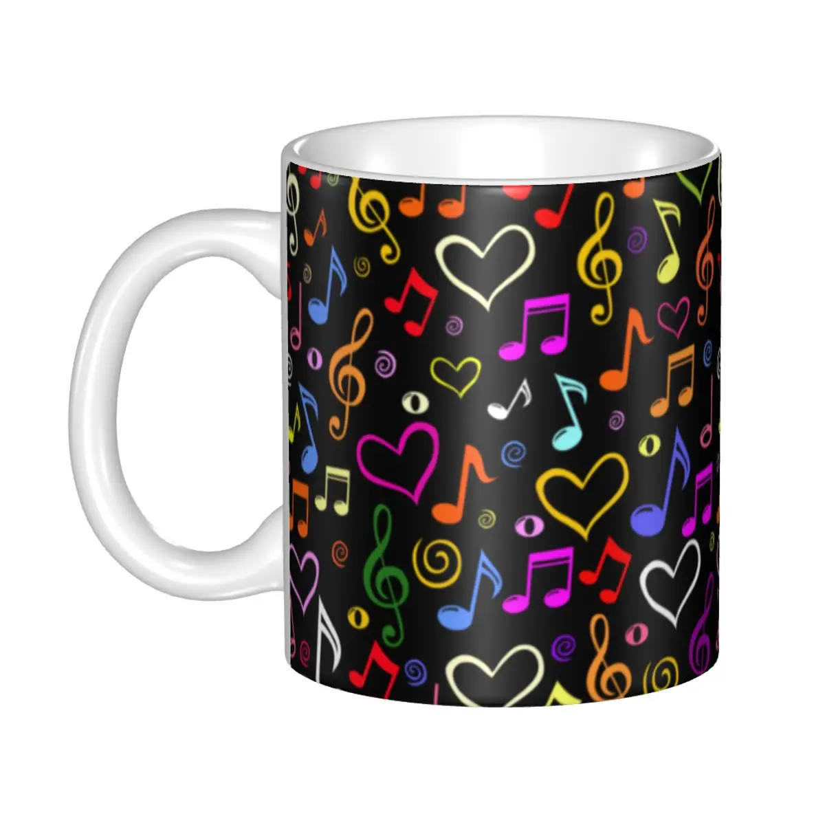 

Music Festival Musical Notes Coffee Mugs DIY Personalized Ceramic Mug Cup Creative Present