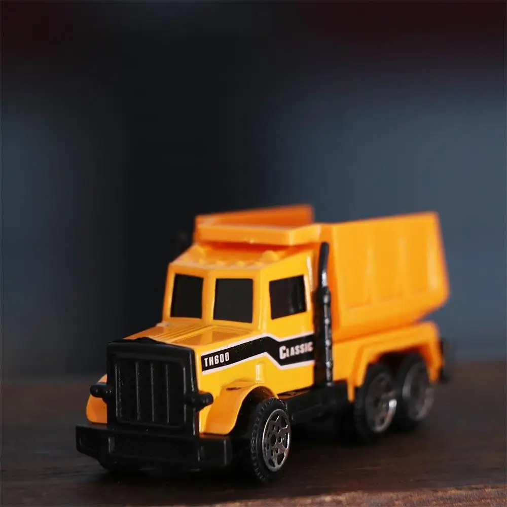 1pc Mini Dump Truck Alloy Tractor Bulldozer Models Model Car Toys Engineering Car Model Farmer Vehicle Tractor