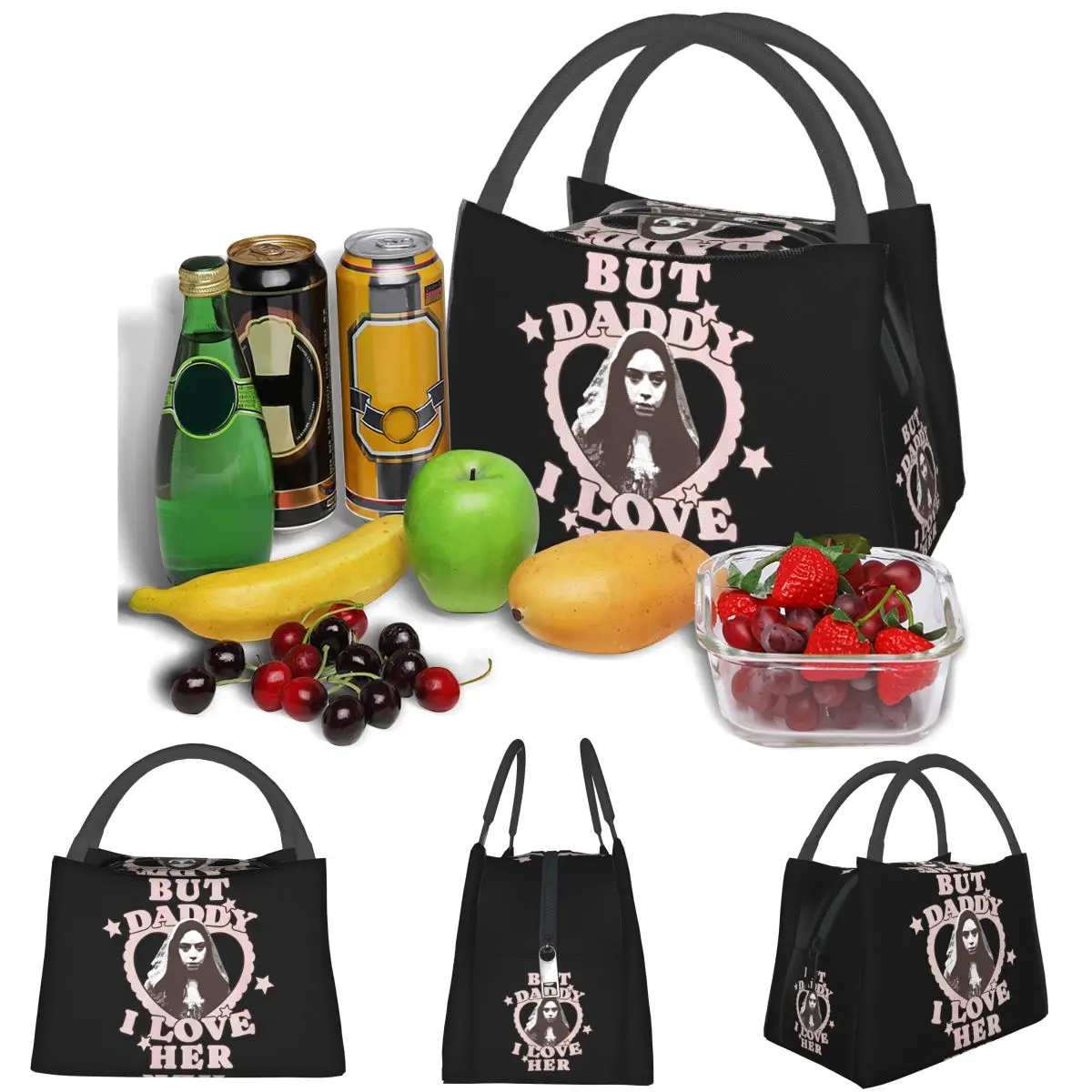 But Daddy I Love Her Aubrey Plaza Is Rio Vidal Lightweight Handheld Insulated Lunch Bag Aluminum Foil Liner for Adults Students