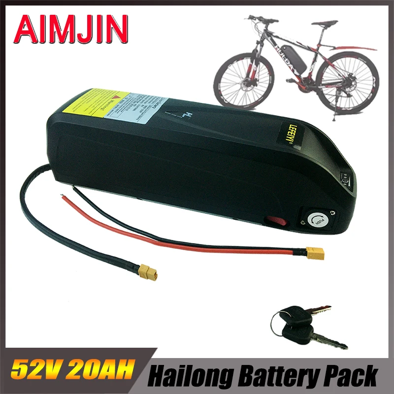 52V 20Ah for Hailong Electric Bicycle Mountain Bike Electric Motorcycle 18650 Lithium Battery Pack Long Endurance