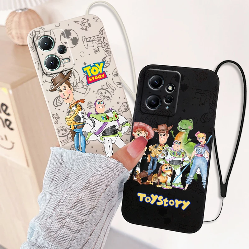 Toy Story Buzz Lightyear For Xiaomi Mi 13 12 12T 11 11T 10 10T 9 9SE Lite Pro Ultra A3 Silicone Soft Liquid Rope Phone Case