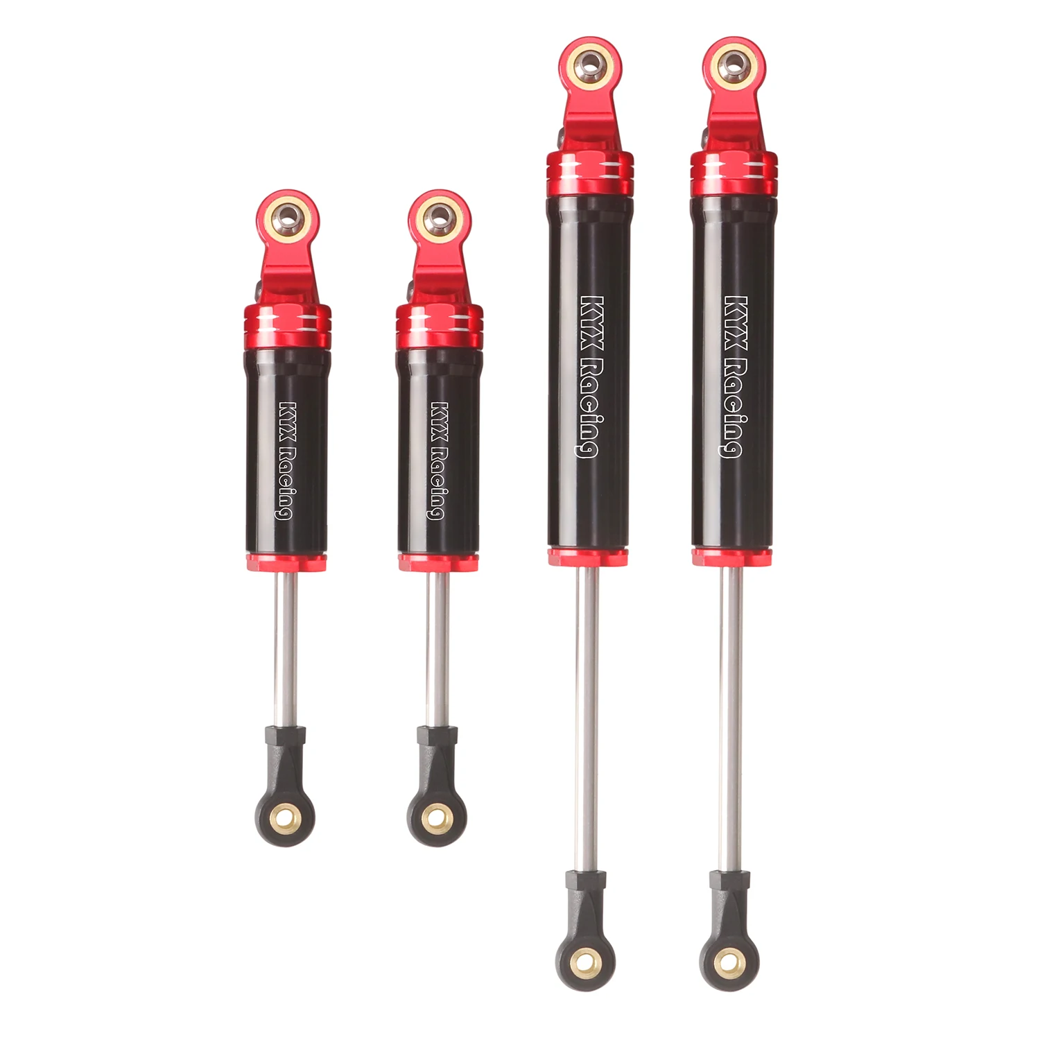 KYX Racing Aluminum Front Rear Shock Absorber Damper Upgrades Parts Accessories for 1/10 RC Crawler Car Losi Baja Rey 2.0