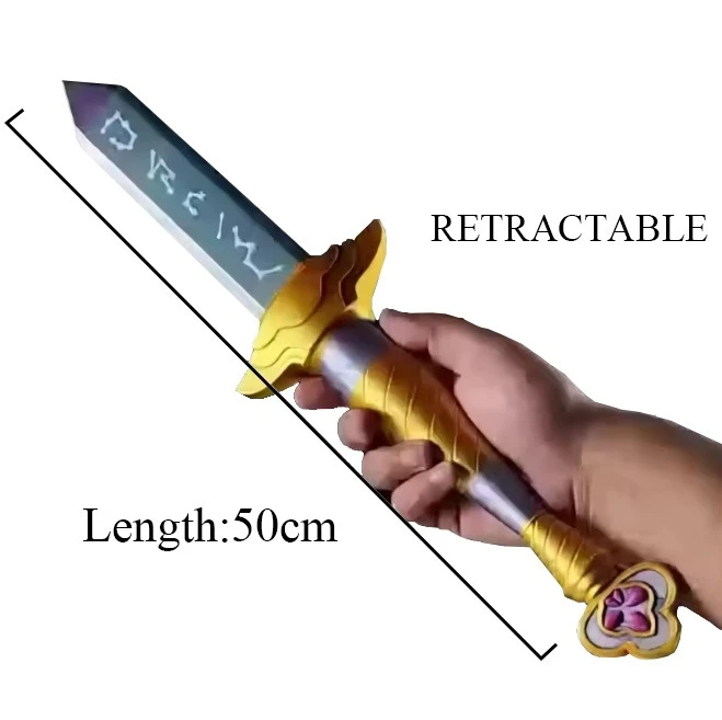 Rumi Sword with Symbol Character Prop Devil Hunter Role Playing Weapon Prop Female Male Halloween Carnival Accessories