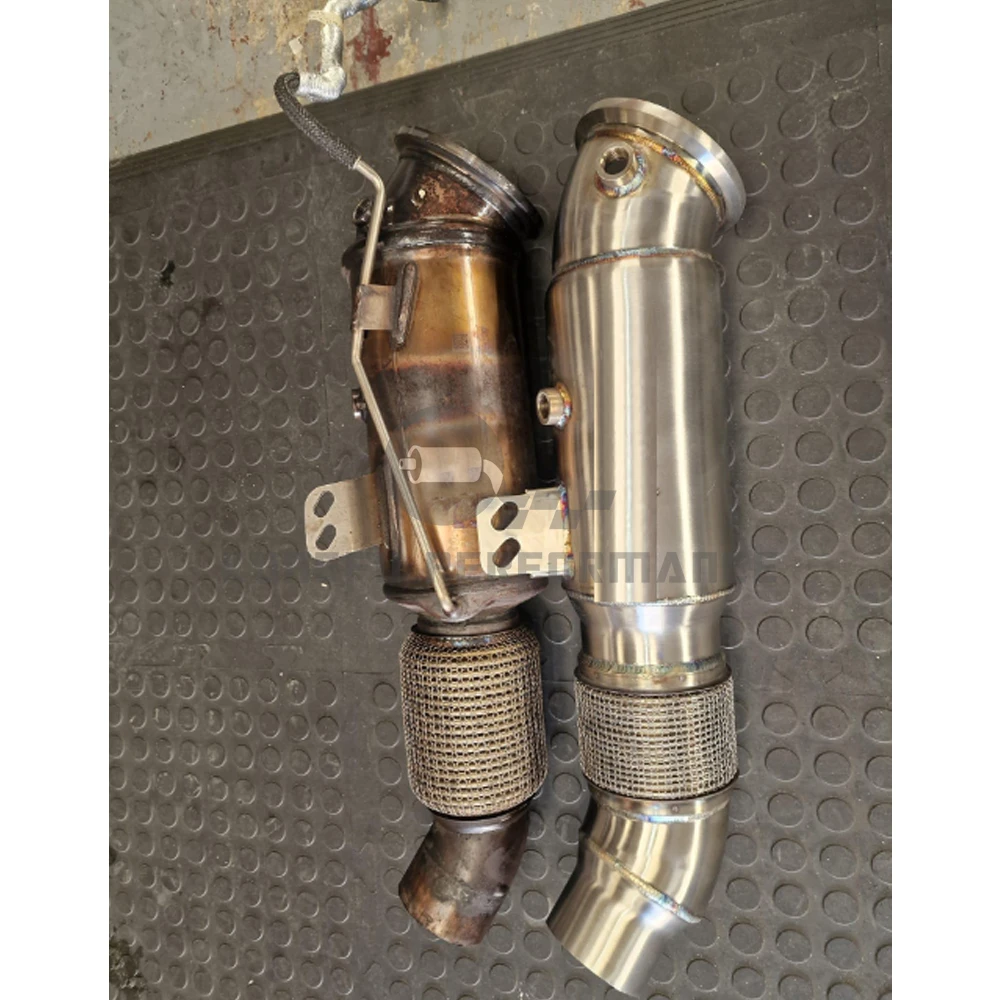 KUNGFU PERFORMANCE SS304 Hi-Flow Super Decat Downpipe ForBMW B58 5