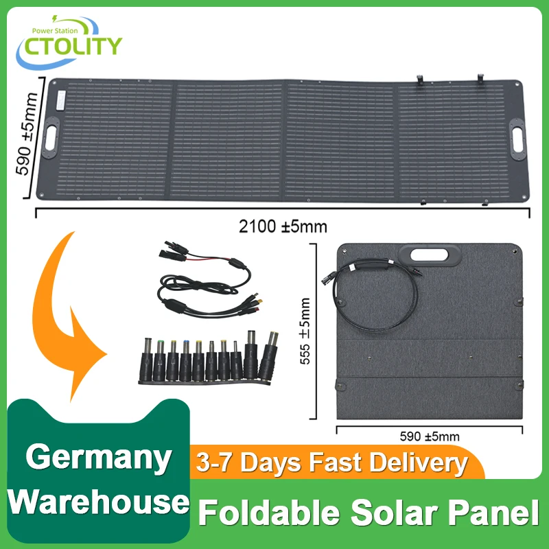 

Складная солнечная панель ETFE 200 Вт, 20,5 В, 9,8 А, максимальная солнечная зарядная панель с аксессуарами, мощные солнечные панели для электростанции, новинка