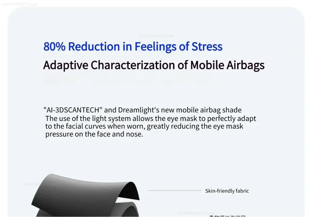 Dreamlight 4S Eye Mask Sleep 3D Stereoscopic Aid for Men Women Adult for Sleeping Block Out Light Breathable Adjustable Eye Mask