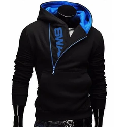 Autumn winter Fleece Cardigan Hoodie Jacket Fashion Brand Hoodies Men Casual Slim Sweatshirt Men Sportswear Zipper Hoodie