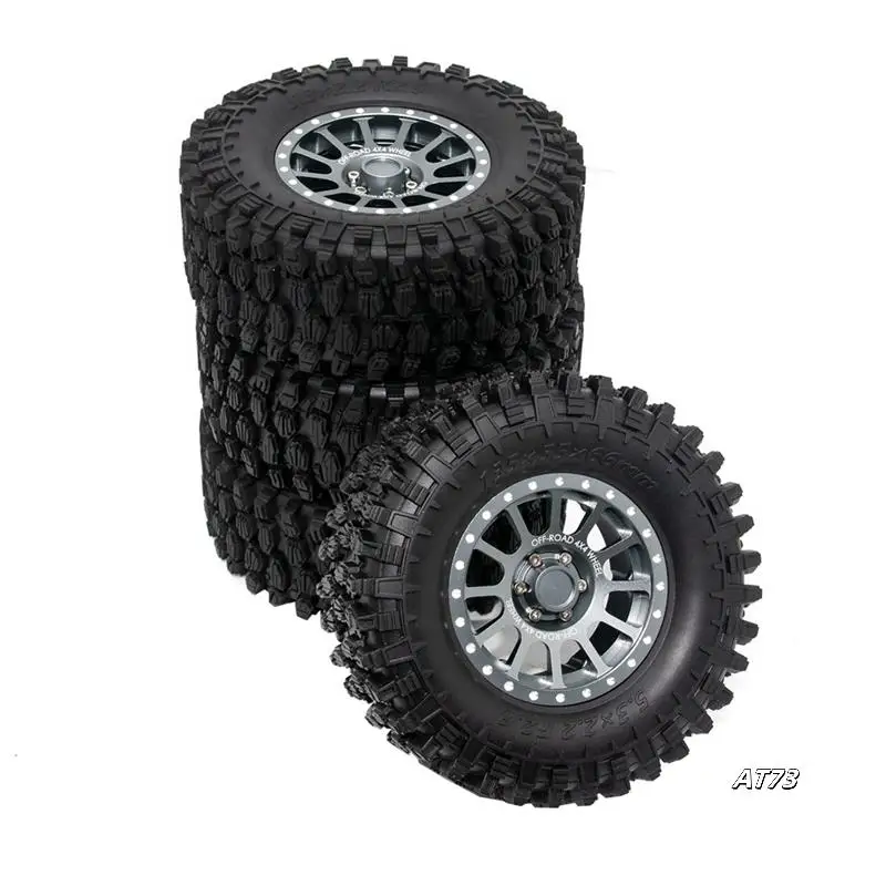 Für 1/8 YK 4082/4083 Km 2/3/4/5 Rhinoceros zum Simulieren von Kletterautos, 2,6-Zoll-Metallradnabe und Gummireifenhaut