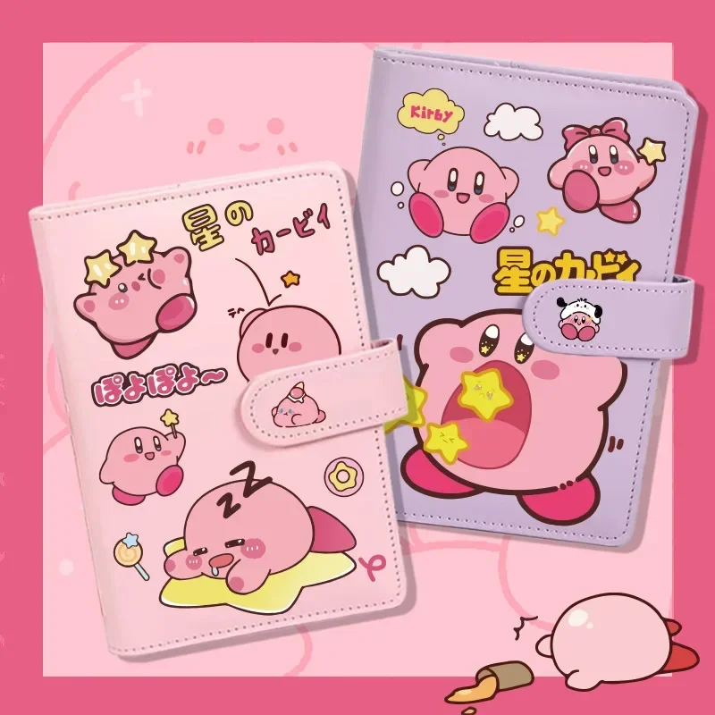 Carnet de notes Kirby Kawaii pour filles et femmes, cadeau d'acquisition, petit journal, journal intime, bloc-notes, cuir chevelu adt, recharge, page de reliure à spirale