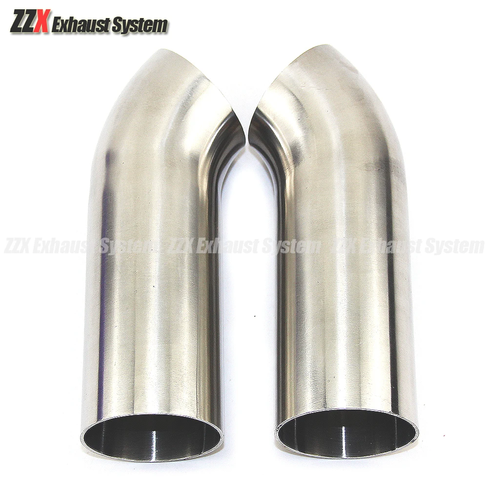 Auto Exhaust Pipe Fittings, 304 aço inoxidável, 45 °, cotovelo estendido, grau alimentício