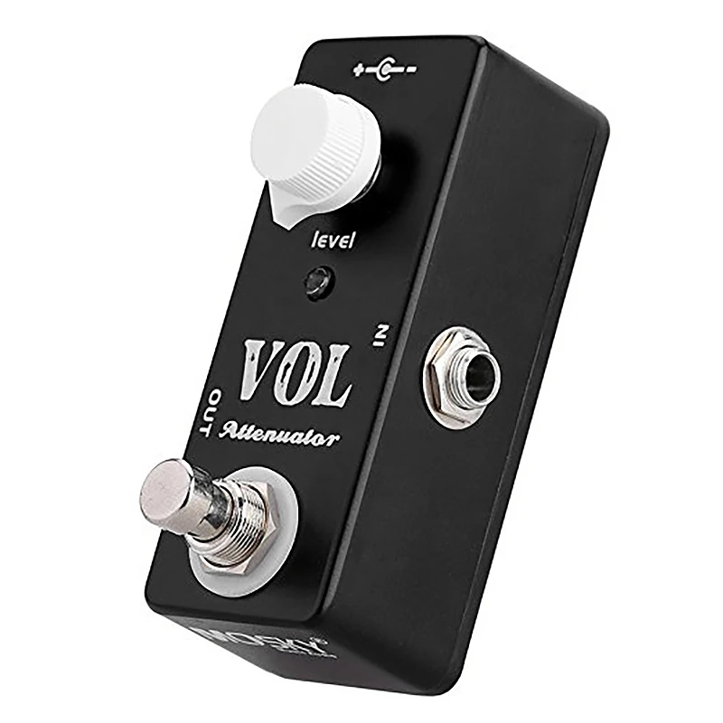 MOSKYAUDIO VOL Attenuator Mini Pedal Electric Guitar Effect Pedal with True Bypass Full Metal Shell Guitar Accessories XQ