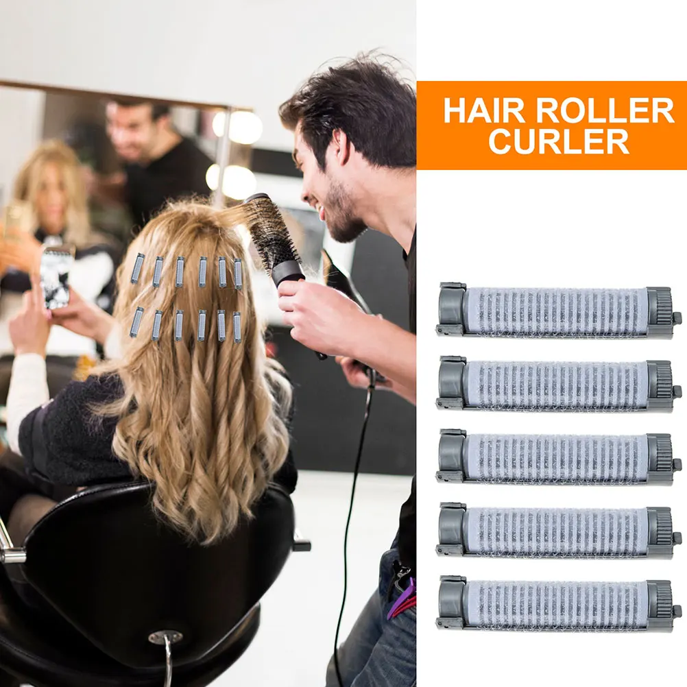 

16 Pcs Perm Bar Curlers Convenient Rods for Root Volume Hairdressing Tool Nylon Wool Clips Roots Miss Rollers