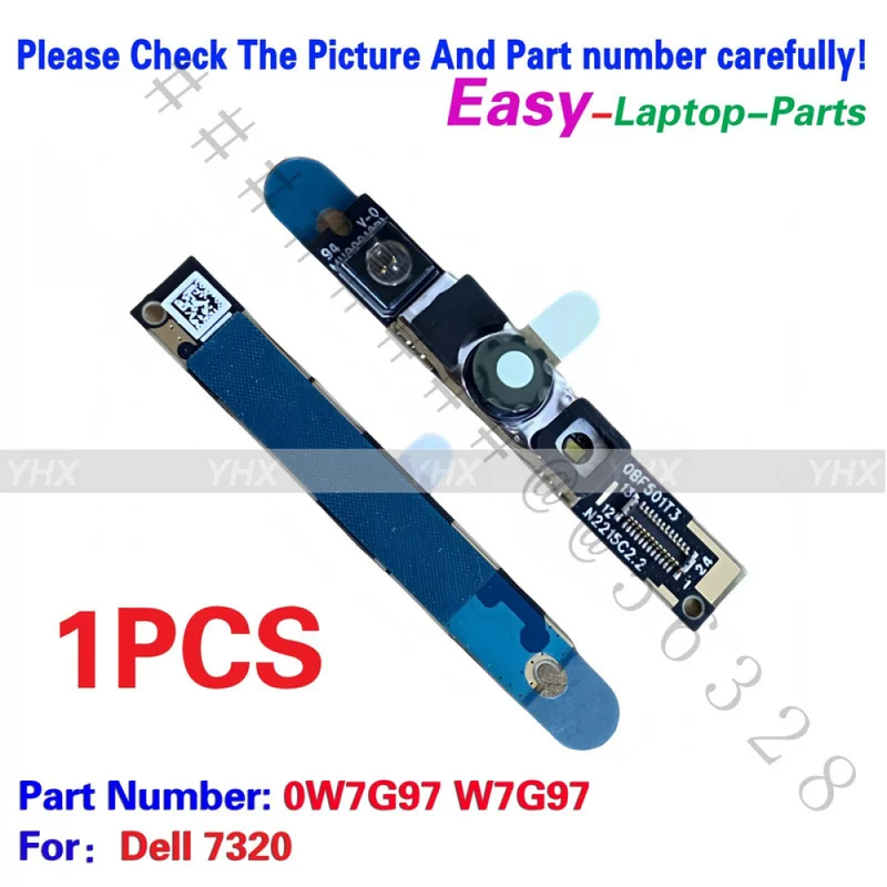 AS+New Internal Webcam Camera Board For Dell 7320 Laptop Webcam Module P/N:CN‑0W7G97 W7G97 Replacement Repair Part