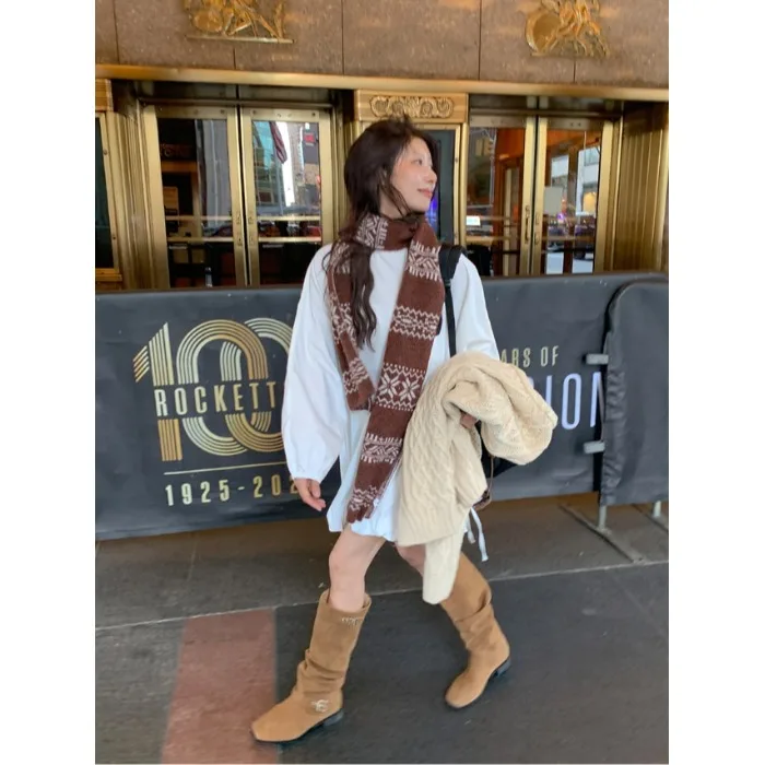 Witte ort rok dames lange Sve taille cinching afslankende basislaag Dr Koreaanse Sle lente zoet eenvoudig jeugdig