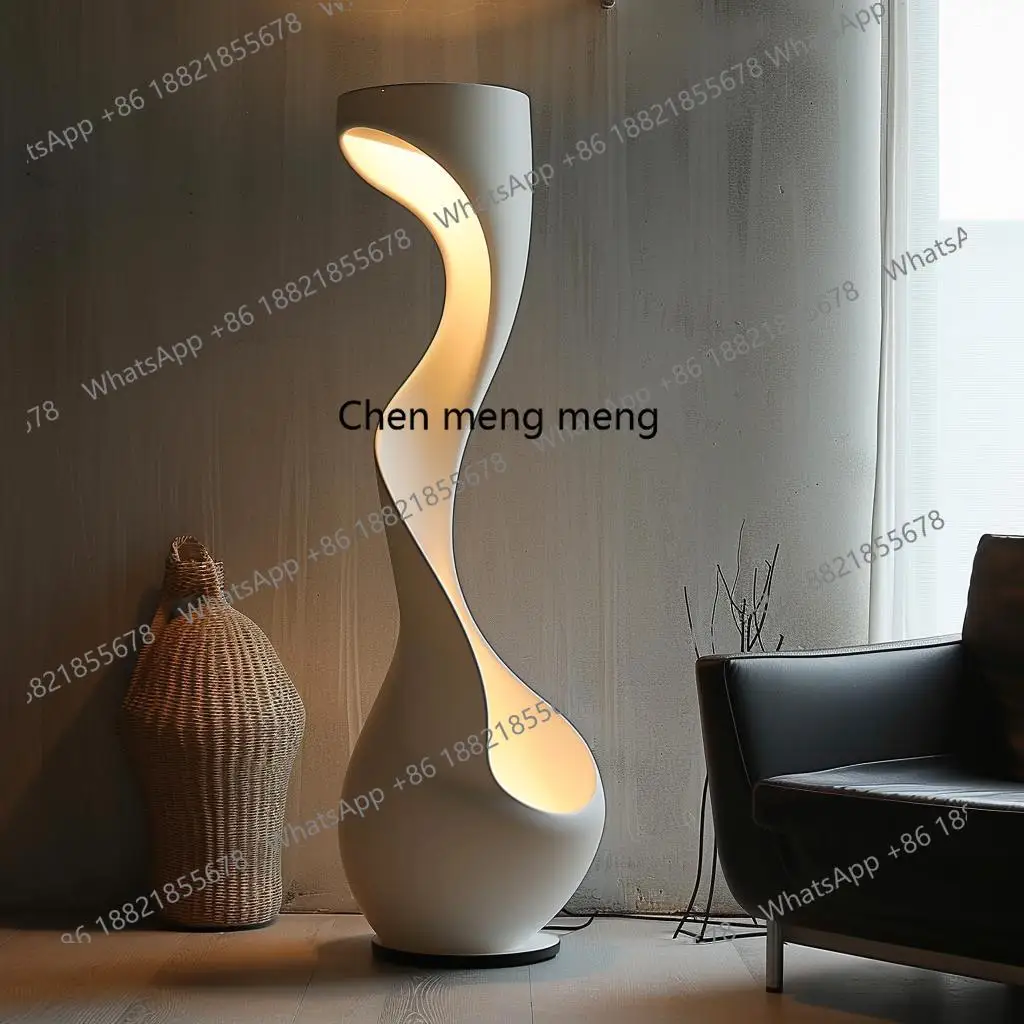 

Vertical sculpture floor lamp art light luxury ornament decoration home entrance hall hotel model room
