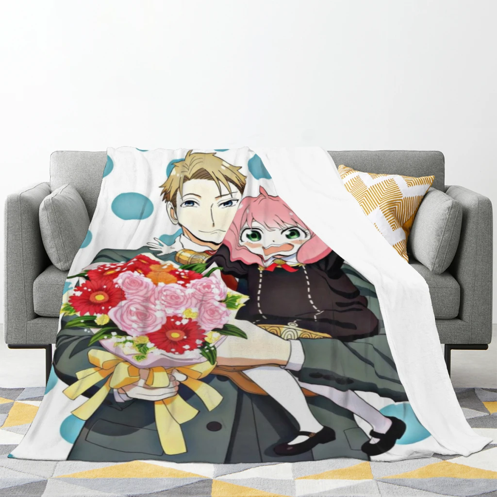 Spy X Family Anime Medium Blanket Fluffy Soft Bedroom Decor Sofa Blankets Comforter Home and Decoration