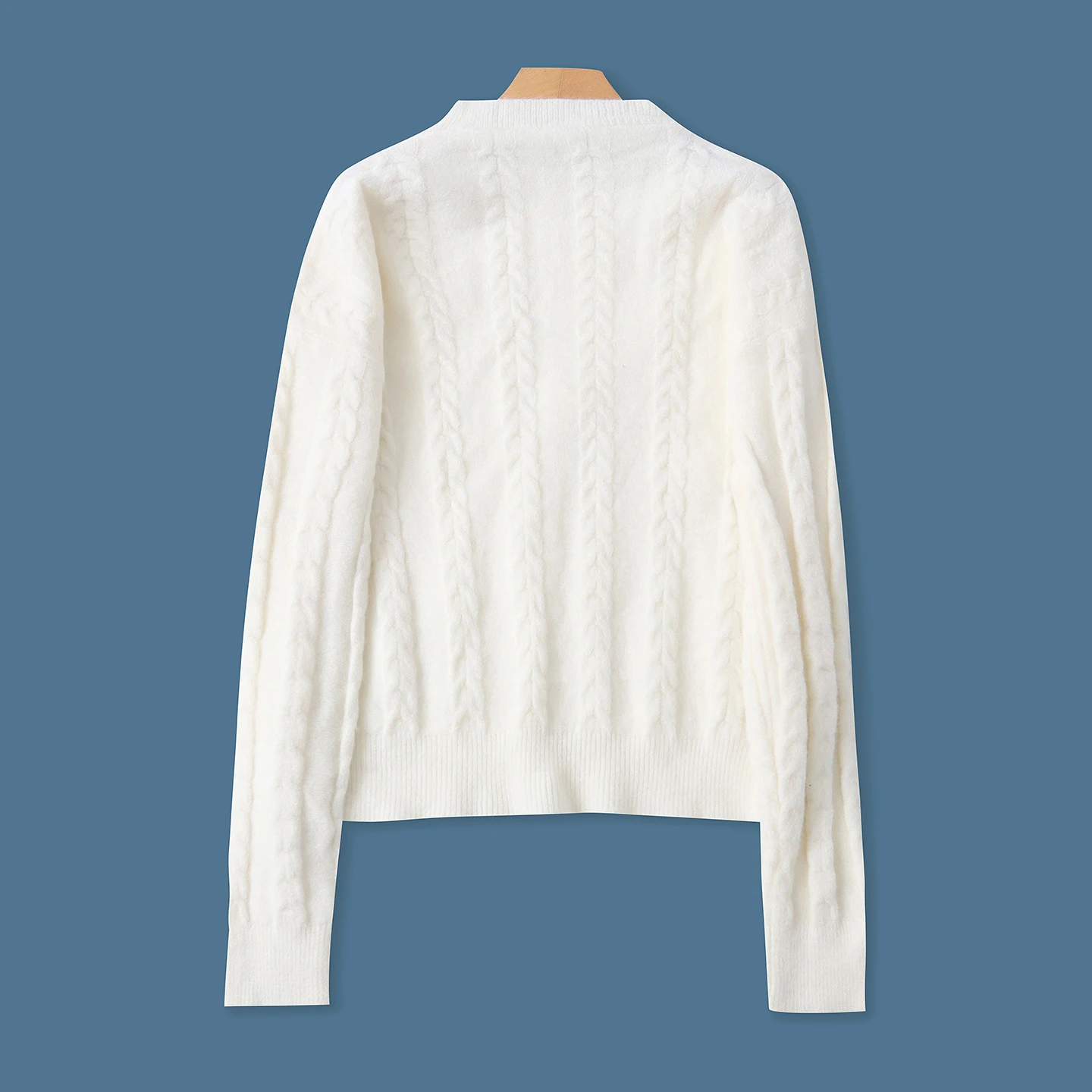 Faionable Long Sve Hoodie Damen Soft Round Ne Pullover Sweater Princ Sle Spring Neuankömmling f High Collar