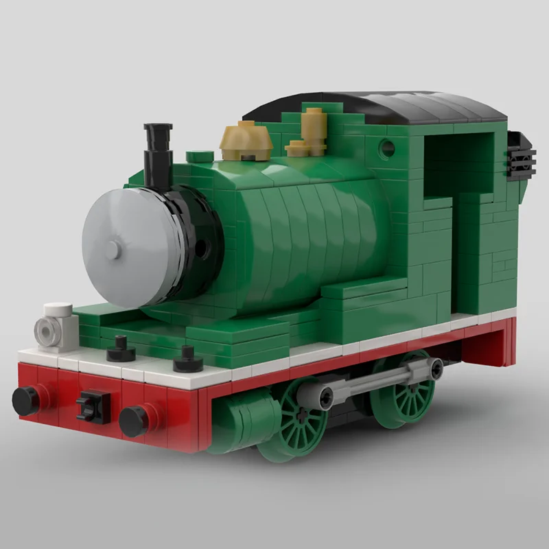 374pcs MOC Train Outdated Percy The Small Saddle Tank Model Toys Building Blocks Construction DIY Christmas Gift Creative Idea